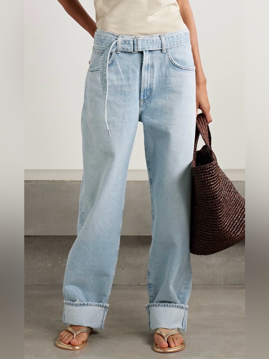 Agolde Straight Leg Light Denim Jeans -Never Worn